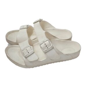 Birkenstock Arizona Essentials EVA White Kids US 3–3.5 Slide Sandals Lightweight
